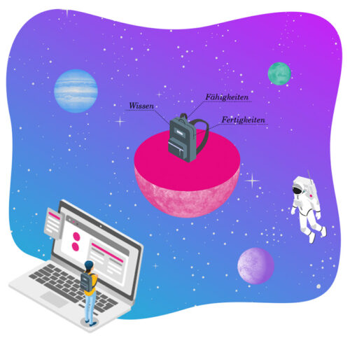 Schmuckbild (Visualisierung der LERN:GALAXIE)